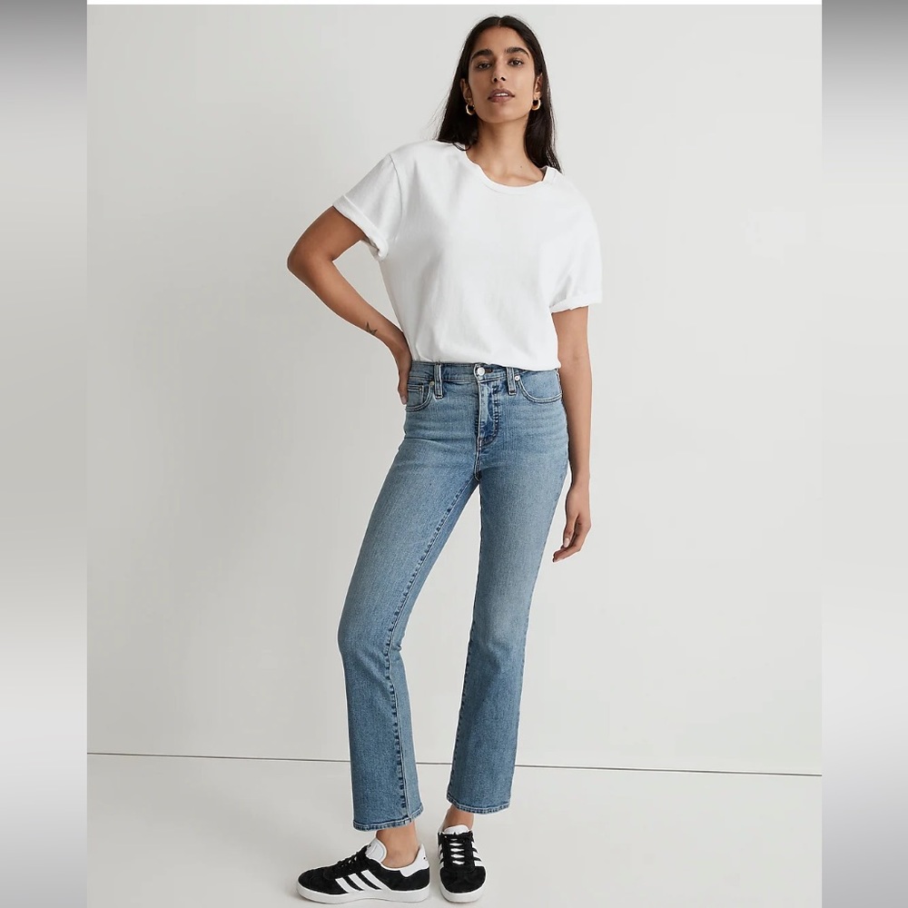 NWT Madewell Tall Kick Out Crop Jeans 29t